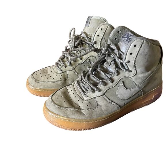 Nike Air Force 1 High WB GS "Medium Olive" Dark Gum 6.5Y Green 922066-202 - Picture 1 of 5